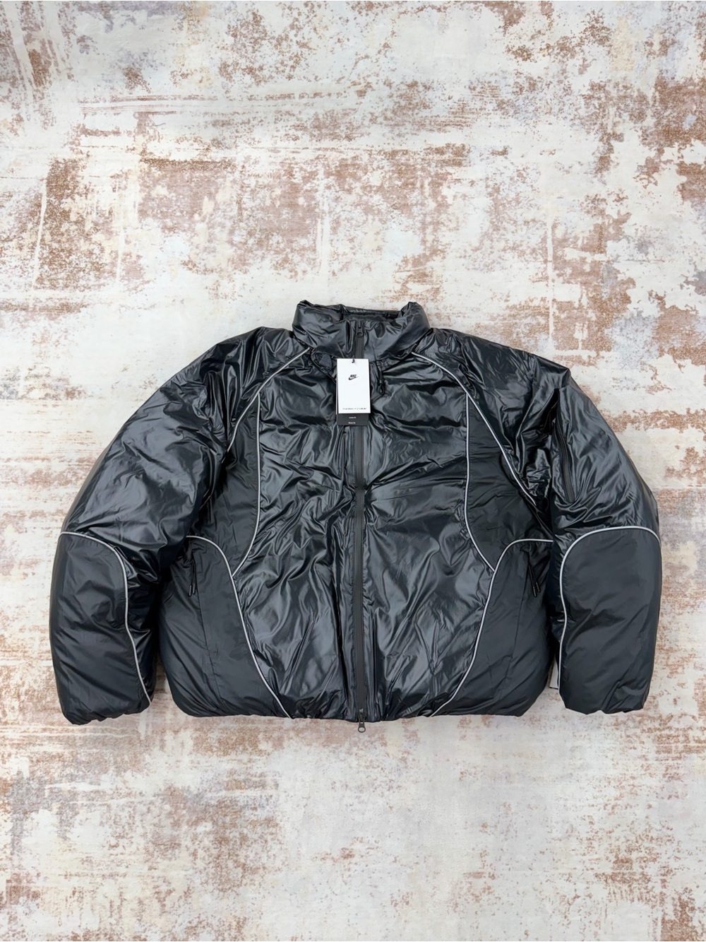 Nike Tech Bubble Jacket Black Anthracite Puffer Men’s Size L